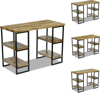 Produktbild von vidaXL Büroschreibtisch Mangoholz 110×50×76 cm -  Schreibtische