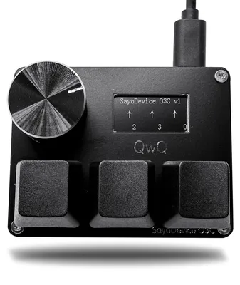 Imagen del producto de SayoDevice O3C: Interruptor lineal magnético para teclado, con activación rápida, color negro