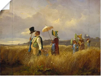 Produktbild von ARTland Poster Der Sonntagsspaziergang. 1841 Größe: 60x45 cm