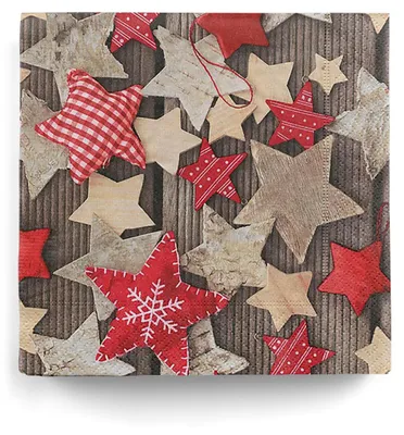 Produktbild von 20 Advent Servietten mit Sternen