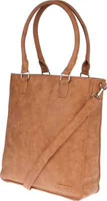 Produktbild von Große Damen Tasche Schultertasche Umhängetasche Bag Leder Optik Handtasche Camel