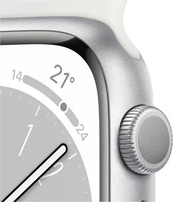 Produktbild von Apple Watch Series 8 (GPS + Cellular) - 45 mm - Silver Edelstahl