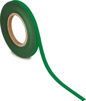 Produktbild von MAUL Kennzeichnungsband Metall 1 Stück 42 g/cm ² magnetisch kunststoffbeschichtet beschriftbar 10 m x 1 cm x 1 mm grün