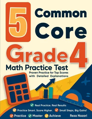 Produktbild von 5 Common Core Grade 4 Math Practice Tests