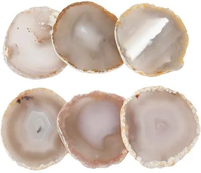 Immagine prodotto di 12 pietre decorative rotonde in agata lucida per matrimoni