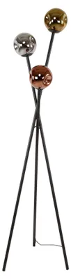 Obrázek produktu pro FURNLUX stojací lampa Molekül stříbro, měď a zlato 45 cm / hlavní barva: černá / rozměry: 45 x 169 x 45 cm