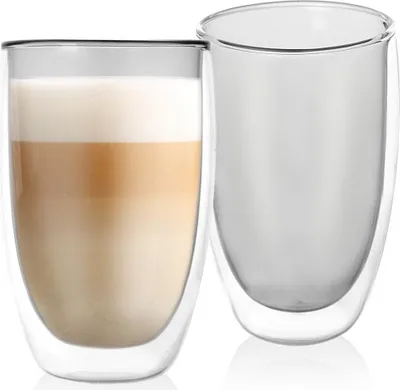 Image de Ensemble de deux verres thermos, 460 ml - Parfait pour tous les types de café