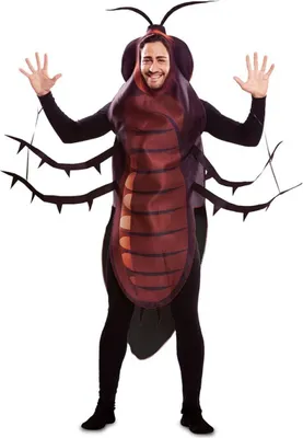 Kakerlaken Kostüm Cucaracha für Herren von Vorne