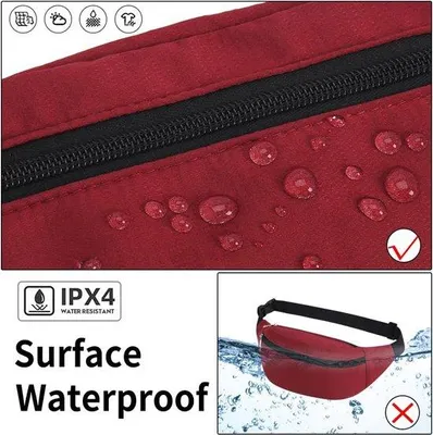 Produktbild von Famanu Hüfttasche wasserfest - rot