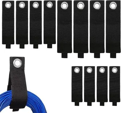 Produktbild von Kabel-Organizer für 12 Verlängerungskabels und Kabels - Praktischer und Dauerhafter Aufbewahrungsriemen für Garage, Werkstatt und Boot