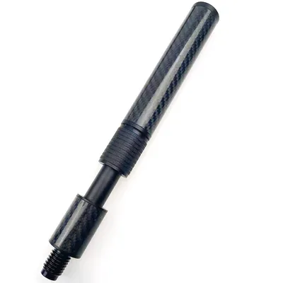 Zdjęcie produktu dla Przedłużenie kija bilardowego wykonane z rury z włókna węglowego, uchwyt teleskopowy/240-340 mm, regulowana długość, kompatybilne z akcesoriami bilardowymi Cuetec