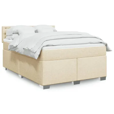 Produktbild von Möbel Boxspringbett mit Matratze Creme 140x200 cm Stoff - Klassische Betten 3288230