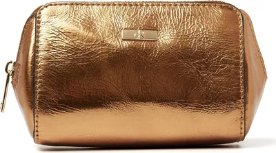 Produktbild von Schminktäschchen dR Amsterdam | Schminktäschchen leder | Schminktäschchen Damen klein | Schminktasche mit Spiegel | Kosmetiktasche Mint - 110631 Gold