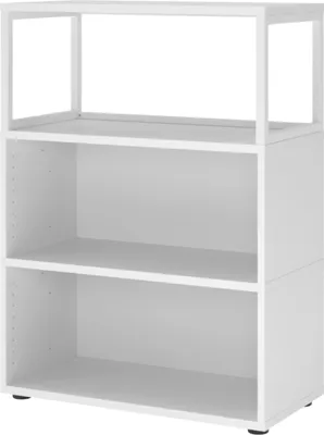 Produktbild von bümö flexi Aktenregal offen - 3 Ordnerhöhen - Nachbildung: Weiß
