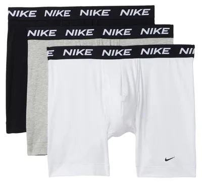 Produktbild von Nike Herren-Boxershorts aus Baumwolle, Stretch, mit Eingriff (3er-Pack), Weiß/Gr