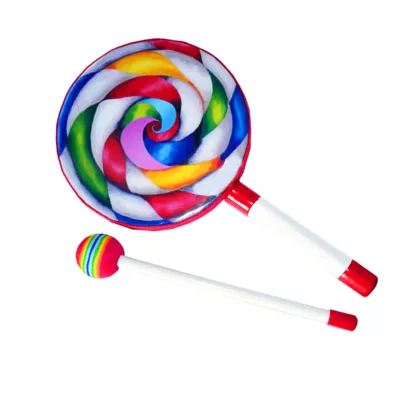 Produktbild von Kinder Handtrommel,Regenbogen Handtrommel,Percussion Handtrommel,Percussion Instrument,Multicolor Handtrommel,Musical Sound Education Tool