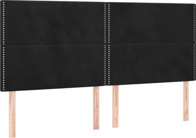 Obrázok produktu pre vidaXL Čelo postele čierne 180x5x118/128 cm zamat