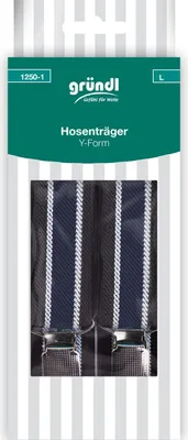 Produktbild von Gründl Hosenträger schwarz-weiß-blau