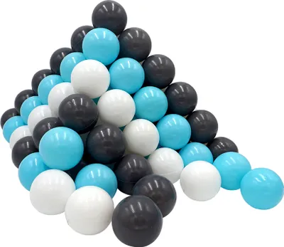 Produktbild von Knorrtoys Bälleset ca. Ø6 cm - 100 balls/creme/grey/lightblue