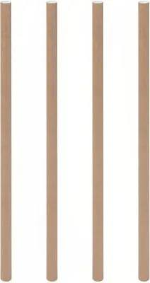 Produktbild von 300x Trinkhalme aus Papier braun natur Ø6mm 15cm