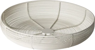 Zdjęcie produktu dla Kosz druciany Elva Ø 31 cm - okrągły, biały