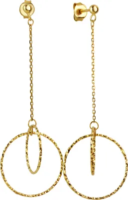 Produktbild von Celesta Silber Ohrringe Silber 925 vergoldet 925/- Sterling Silber 6,0cm gelb ohne 352220055V