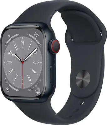 Produktbild von Apple Watch 8 41mm GPS + CELL Aluminum Midnight Sport Band Grado A+