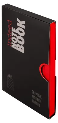 Image de Carnet de notes en effet A5 lignes rouges