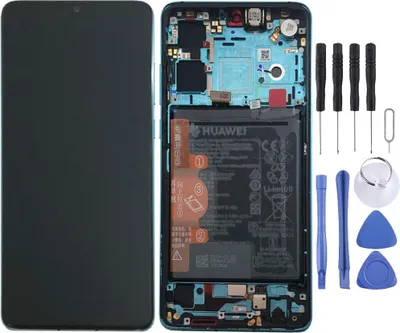 Immagine prodotto di Huawei Display LCD Frame per P30 Service 02352NLN Blu / Aurora Blue Batteria