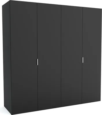 Image de FURNLUX Tapis de vestiaire A Noir 170cm / Couleur principale : Noir / Dimensions : 170 x 60 x 205 cm