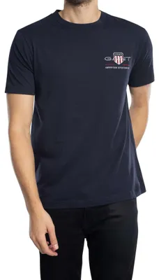 Produktbild von Gant Herren Reg Archive Shield Emb T-Shirt T Shirt, Evening Blue, 4XL EU
