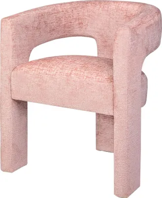Produktbild von FURNLUX Esszimmerstuhl Leith Rosa 62cm / Hauptfarbe: Rosa / Abmessungen: 62 x 75 x 58 cm