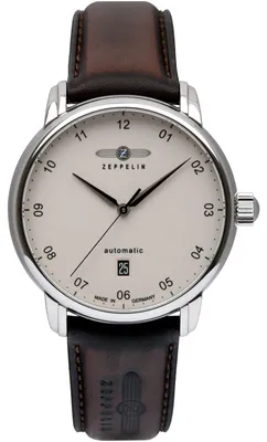 Produktbild von ZEPPELIN 8652-5 Uhr Herrenuhr Lederarmband Datum braun