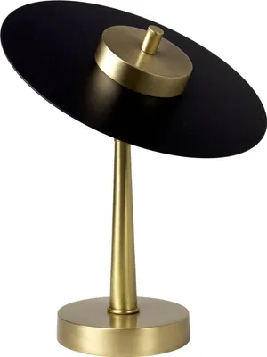 Produktbild von LED Tischlampe Eisen Messing massiv 2700 K warmweiß 1150 lm D: 23 cm rund 28 cm hoch in Bronze hell Schwarz