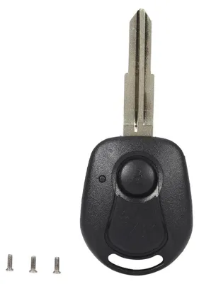 Autoschlüsselgehäuse 2 Tasten Schwarz für SsangYong Actyon Kyron Rexton