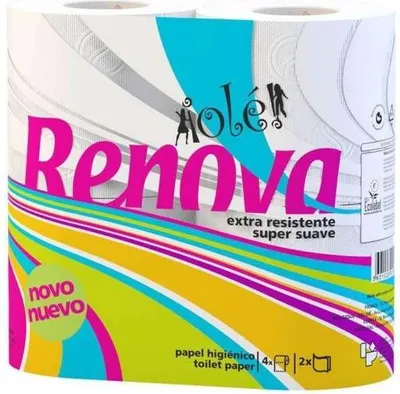 Image de Papier toilette Renova Olé, 4 rouleaux, respectueux de l'environnement
