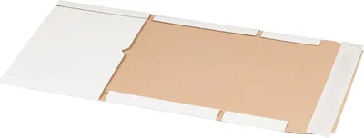 Produktbild von 25 x Versandverpackungen Buchverpackungen Selbstklebeverschluss 217x155x60mm A5