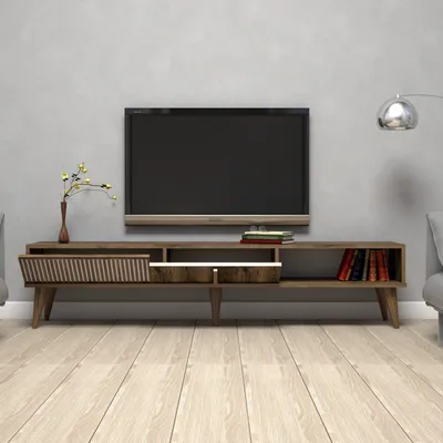 Produktbild von Skye Decor, Milan- Milan HCT, Nussbaumfarbe, TV-Schränke, 40x180x35 cm, 100% Melaminbeschichtete Partikelplatte