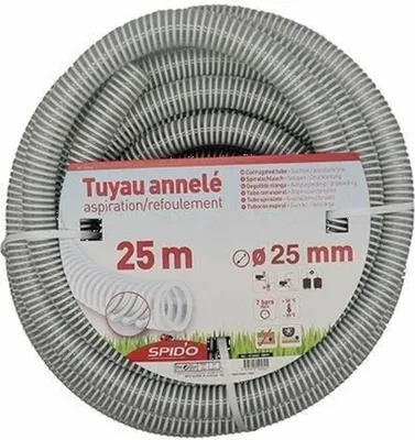 Zdjęcie produktu dla Wzmocniony wąż PVC - SPIDO - Elastyczny wąż spiralny - 25 m - Ø 25 mm
