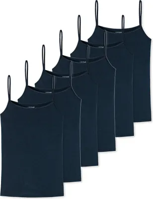 Produktbild von uncover by Schiesser 6er Pack Bamboo Baumwolle Spaghetti Top Hochwertig verarbeitet, Bequemes Tragegefühl, Aus elastischem Single-Jersey