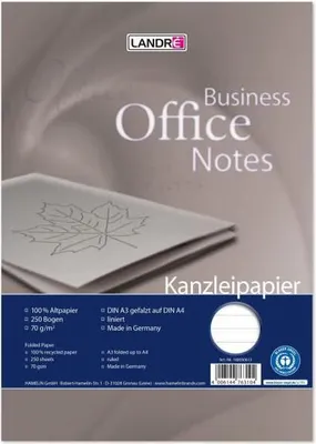 Produktbild von Kanzleipapier Recycling A3/A4 70 g/qm liniert ohne Rand