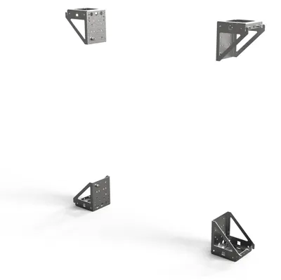 Imagen del producto de SCHROFF 23130091: Material de montaje para armarios de 19 pulgadas
