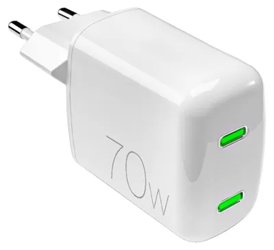 Immagine prodotto di PURO Caricabatterie Da Parete Minipro 70W Tecnologia GAN: 2 Porte USB-C