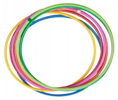 Imagen del producto de Sportech - Aro Hula, plástico (paquete de 10 unidades) SX1383 (60 cm), varios colores