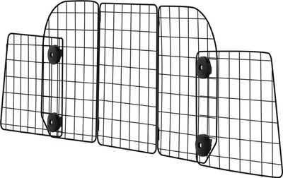 Image de Barrière pour chien 38,5"-61,6" Barrière de séparation réglable pour animaux domestiques pour coffre de voiture