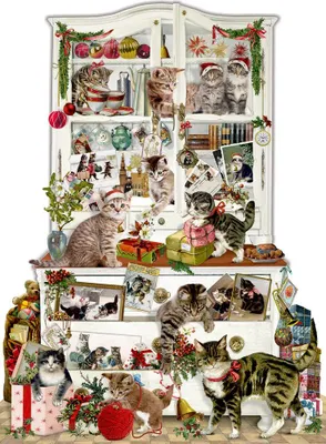 Produktbild von Wand-Adventskalender - Katzen im Advent