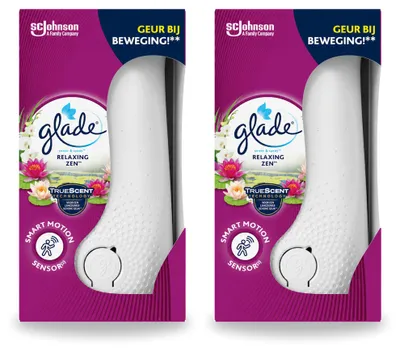 Imagen del producto de 2 unidades de ambientador Glade Sense & Spray, aroma "Relaxing Zen", 18 ml. Paquete económico