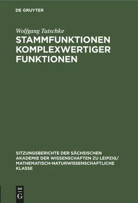 Produktbild von Stammfunktionen komplexwertiger Funktionen