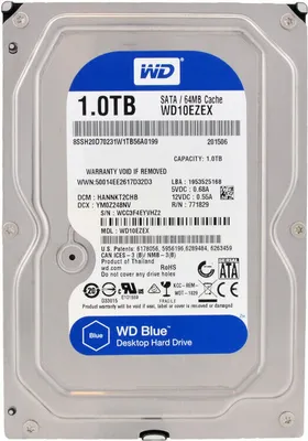 Produktbild von Western Digital Blau 3,5" 1000 GB Serial ATA III