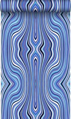 Zdjęcie produktu dla Origin Wallcoverings Tapeta linie graficzne niebieskimIturkusowym 53 cm x 10.05 m